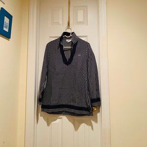 Vineyard Vines checked blue tunic Sz 8